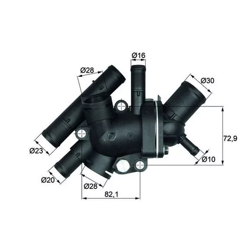Termostat chladenia TI 134 88D /MAHLE/ - obr. 1
