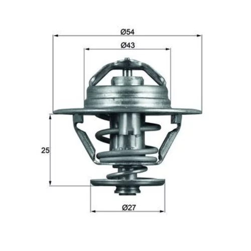 Termostat chladenia MAHLE TX 93 74D