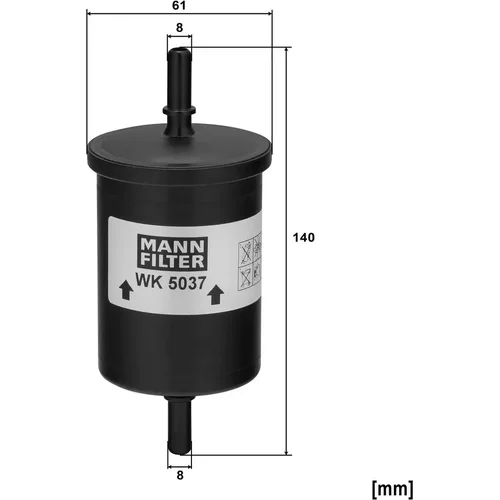 Palivový filter WK 5037 /Mann-Filter/ - obr. 1