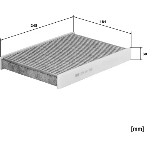 Filter vnútorného priestoru CUK 25 038 /Mann-Filter/ - obr. 1