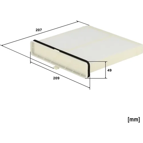 Filter vnútorného priestoru CU 21 021 /Mann-Filter/ - obr. 1