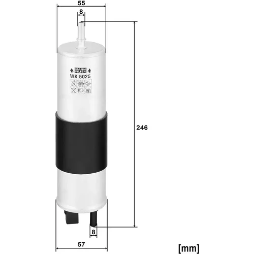 Palivový filter WK 5025 /Mann-Filter/ - obr. 1