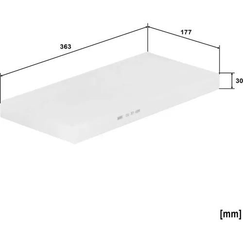 Filter vnútorného priestoru CU 37 008 /Mann-Filter/ - obr. 1