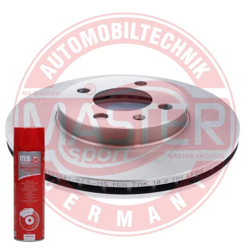 Brzdový kotúč MASTER-SPORT GERMANY 24012001281-PCS-MSP