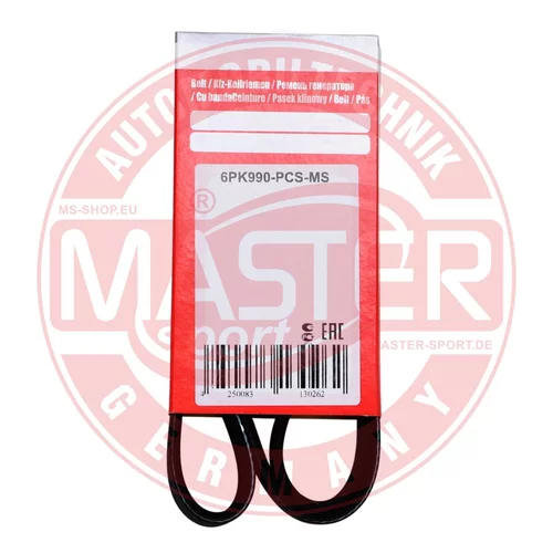 Ozubený klinový remeň 6PK990-PCS-MS (MASTER-SPORT GERMANY) - obr. 1