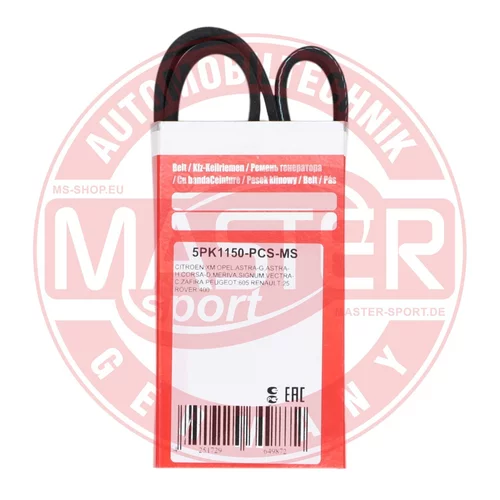 Ozubený klinový remeň 5PK1150-PCS-MS (MASTER-SPORT GERMANY) - obr. 3