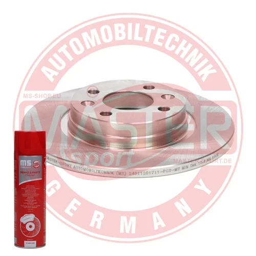 Brzdový kotúč MASTER-SPORT GERMANY 24011201711-PCS-MSP