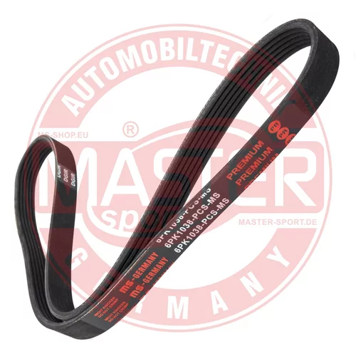 Ozubený klinový remeň MASTER-SPORT GERMANY 6PK1038-PCS-MS