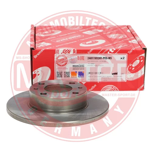 Brzdový kotúč 24011101301-PCS-MS (MASTER-SPORT GERMANY) - obr. 2
