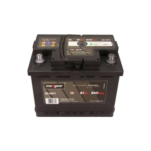 Autobatéria 85-0011 12V 61Ah 540A (+) vpravo - s indikátorom nabitia /MaXgear/ - obr. 1