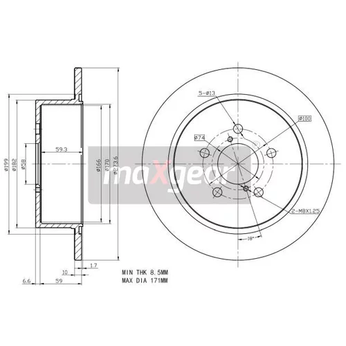 Brzdový kotúč 19-2356 /MaXgear/ - obr. 2