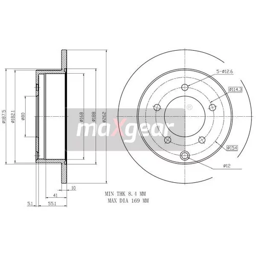 Brzdový kotúč 19-2389 /MaXgear/ - obr. 2