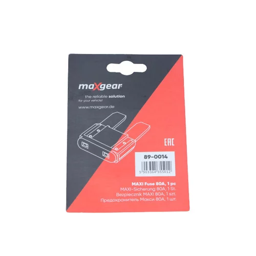 Poistka 89-0014 /MaXgear/ - obr. 1