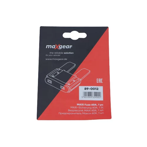 Poistka 89-0012 /MaXgear/ - obr. 1
