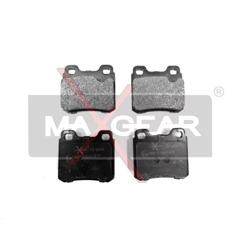 Sada brzdových platničiek kotúčovej brzdy MaXgear 19-0405