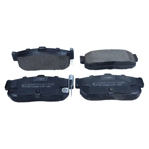 Sada brzdových platničiek kotúčovej brzdy MaXgear 19-0474