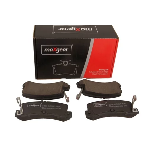 Sada brzdových platničiek kotúčovej brzdy MaXgear 19-3390