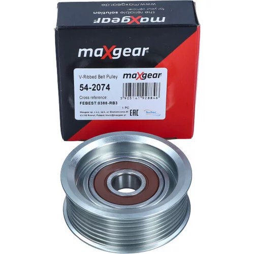 Vratná/vodiaca kladka rebrovaného klinového remeňa 54-2074 /MaXgear/ - obr. 2