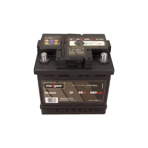 Autobatéria 85-0010 12V 55Ah 480A (+) vpravo - s indikátorom nabitia /MaXgear/ - obr. 1