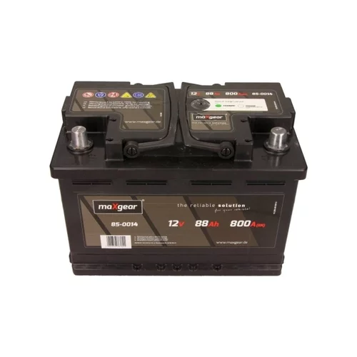 Autobatéria 85-0014 12V 88Ah 800A (+) vpravo - s indikátorom nabitia /MaXgear/ - obr. 1