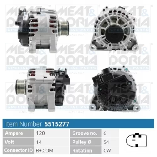 Alternátor MEAT & DORIA 5515277