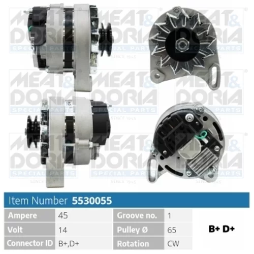 Alternátor MEAT & DORIA 5530055