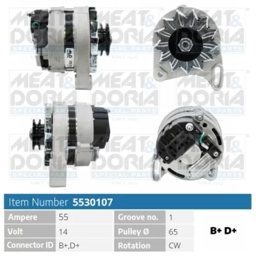 Alternátor MEAT & DORIA 5530107