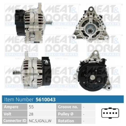 Alternátor MEAT & DORIA 5610043