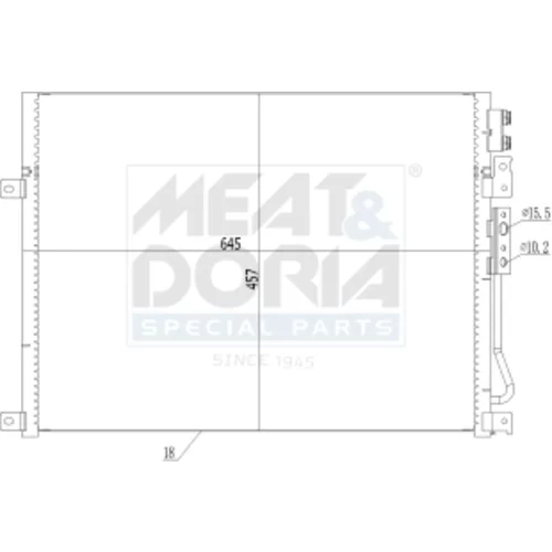 Kondenzátor klimatizácie MEAT & DORIA 991036