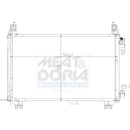 Kondenzátor klimatizácie MEAT & DORIA 991188