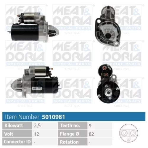 Štartér MEAT & DORIA 5010981