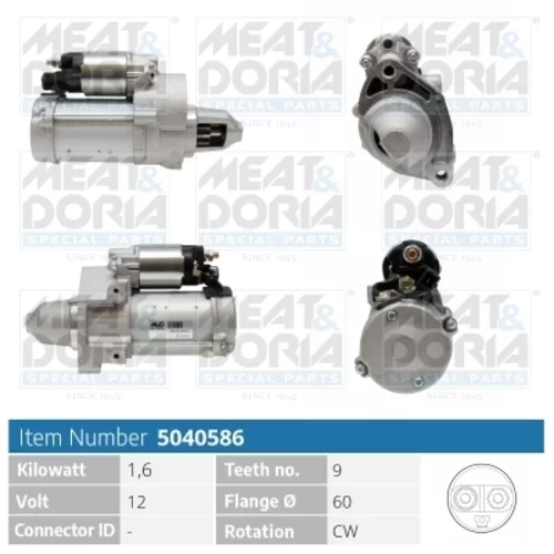Štartér MEAT & DORIA 5040586