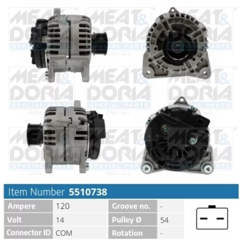 Alternátor MEAT & DORIA 5510738