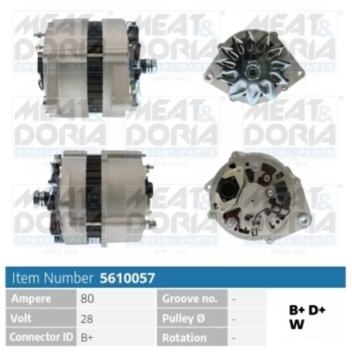Alternátor MEAT & DORIA 5610057