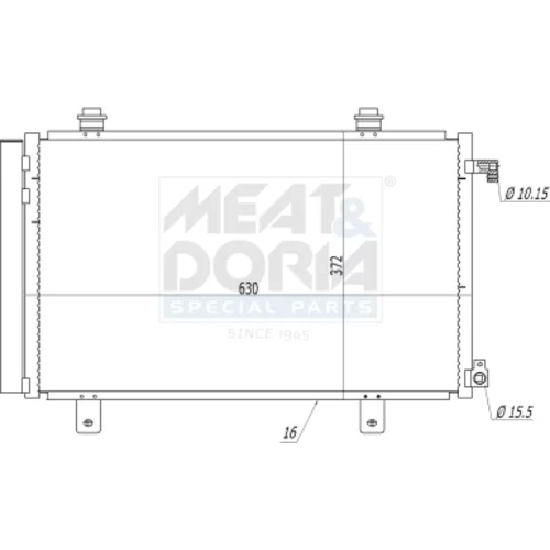 Kondenzátor klimatizácie MEAT & DORIA 991042