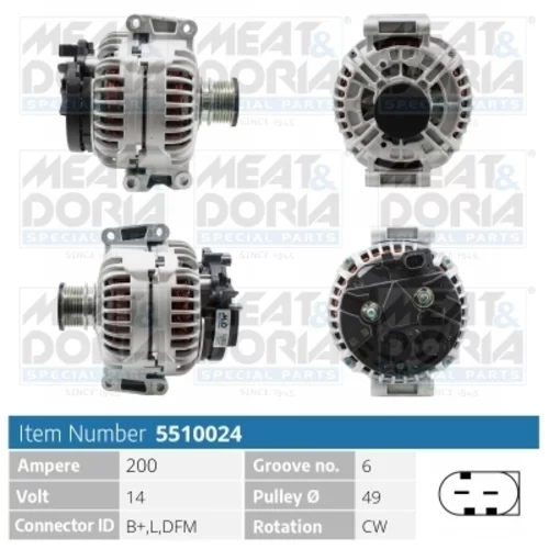 Alternátor MEAT & DORIA 5510024