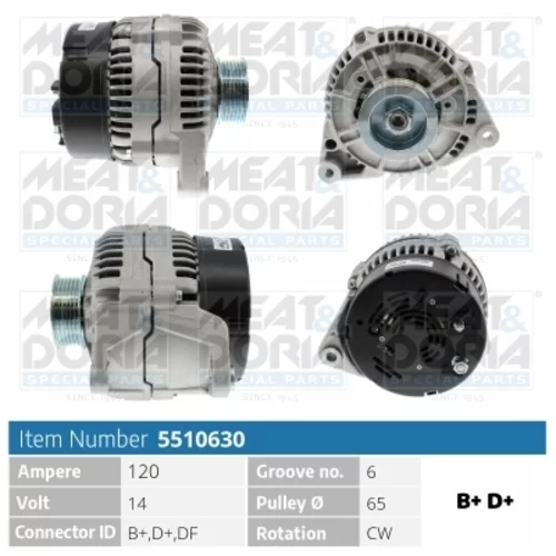 Alternátor MEAT & DORIA 5510630