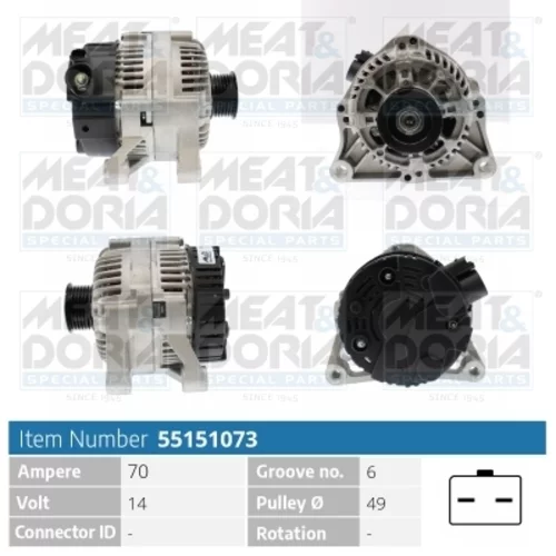 Alternátor MEAT & DORIA 55151073