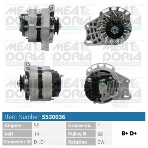 Alternátor 5530036 (MEAT & DORIA)