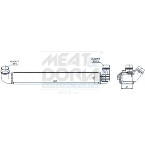 Chladič plniaceho vzduchu MEAT & DORIA 995243