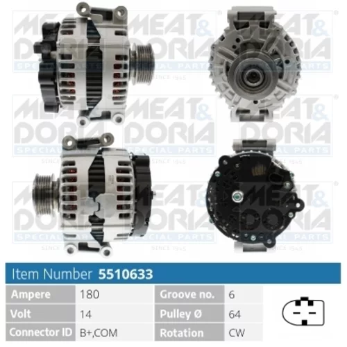 Alternátor MEAT & DORIA 5510633