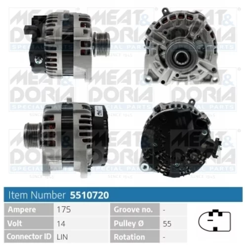 Alternátor MEAT & DORIA 5510720