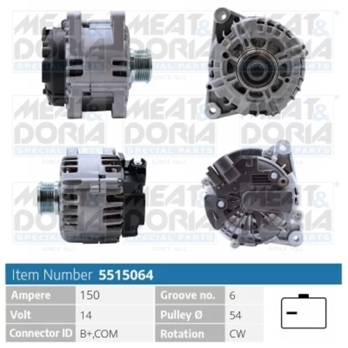 Alternátor 5515064 (MEAT & DORIA)