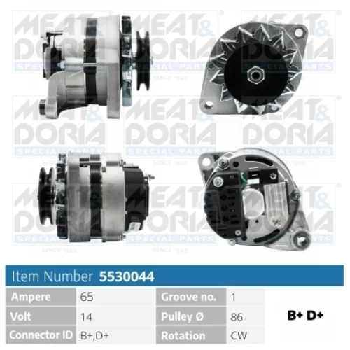 Alternátor MEAT & DORIA 5530044