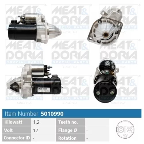 Štartér MEAT & DORIA 5010990
