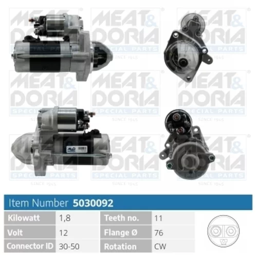 Štartér MEAT & DORIA 5030092