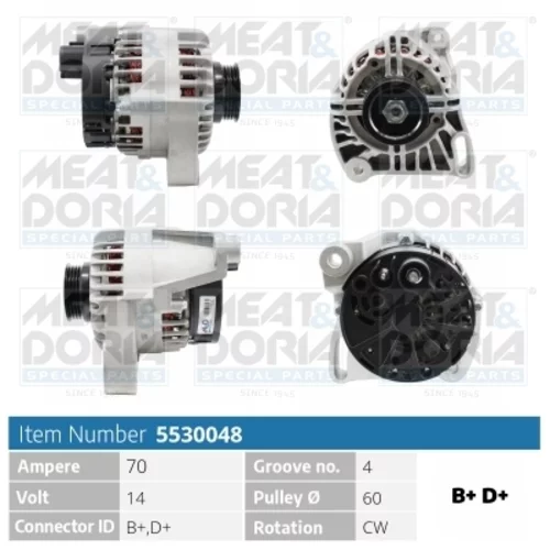 Alternátor MEAT & DORIA 5530048