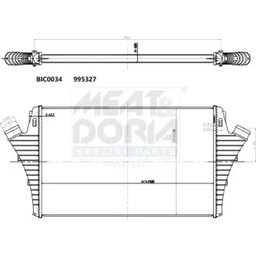 Chladič plniaceho vzduchu MEAT & DORIA 995327