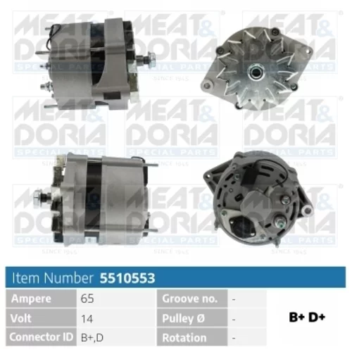 Alternátor MEAT & DORIA 5510553