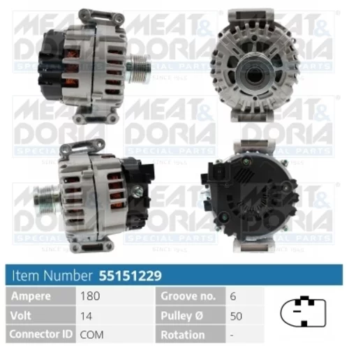 Alternátor MEAT & DORIA 55151229
